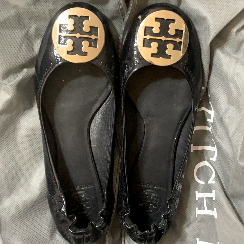 Tory Burch Reva patent leather flats size 9